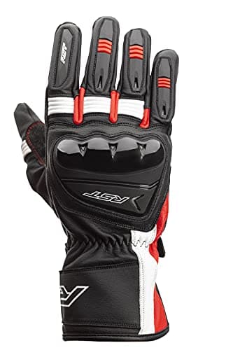 Image of RST 815000170109var-a2 - mens motorcycle gloves pilot COLOR BLACK/RED/WHITE SIZE 9-M