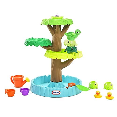 Image of Little Tikes Magic Flower Water Table. Outdoor Garden Toy, Safe, Durable And Portable Toddler Playset. Water Play Table for Garden Activity, Encourages Creative Play, For Ages 24 Months+