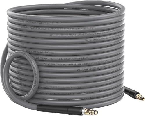 Image of DANCINGBOAR 10M Super Flexible Rubber Pressure Washer Replacement Hose for Karcher K2 K3 K4 K5 K6 K7, Jet Wash Extension Hose with Click Type Plug Quick Connect for Kärcher High Pressure Accessories