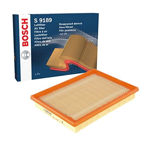 Image of Bosch S9189 Car Air Filter - Separates Particles from the Air Intake - Moisture-resistant plus High Tensile Strength