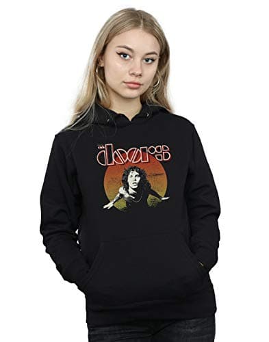 Image of Absolute Cult The Doors Women's Morrison Circle Hoodie Black Small