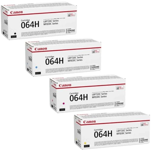 Image of Canon 064H High Yield Black Cyan Magenta Yellow Toner Cartridges Multipack