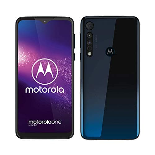 Image of Motorola One Macro (6,2 Inch HD Plus Display, Macro Vision Camera, 64 GB/ 4 GB, Android 9.0, Dual SIM Smartphone), Blue