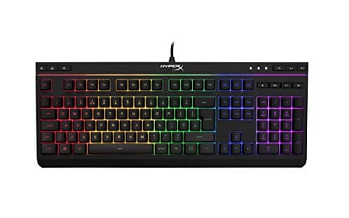 Image of HyperX HX-KB5ME2-UK Alloy Core RGB Membrane Gaming Keyboard (UK Layout)