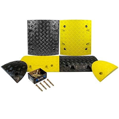 Image of Speed Ramp Kit, 5MPH Heavy Duty Speed Ramps – All Lengths - Speed Hump Safety - Car, HGV, Vehicle Ramps - Premium Grade Durable - Traffic Calming Safety - 75mm (2.5 METRE)