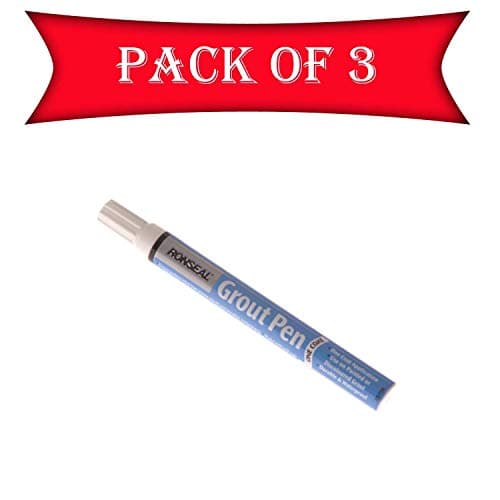 Image of RONSEAL 35174 One Coat Grout Pen Brilliant White 7ml - Pack of 3