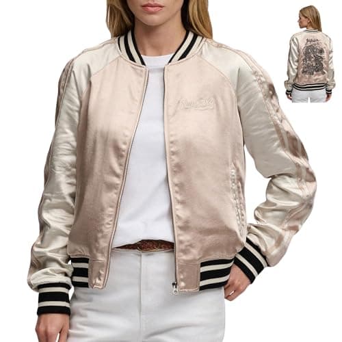 Image of Superdry Suikajan Embroidered Bomber Jacket Women