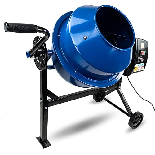Image of Hyundai 220w 63l Electric 230v Cement Concrete Mixer Portable, Mix Together Mortar and Plaster, DIY, Building Or Garden Projects with 3 Year Warranty
