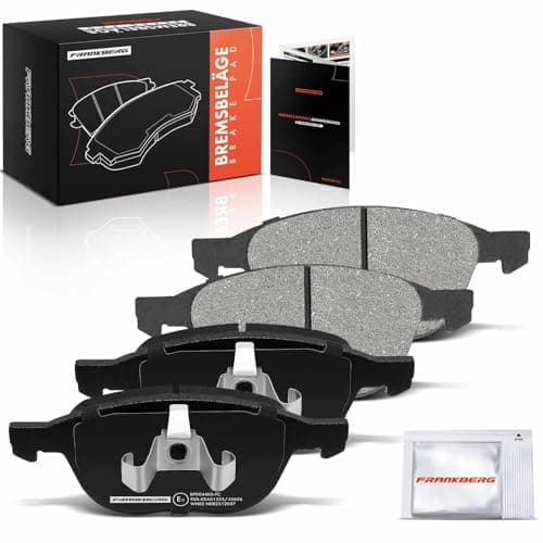 Image of Frankberg Brake Pad Set incl. 4x Pads Front Compatible with K.u.g.a II DM2 Ecosport Focus III Turnier C-Max II DXA/CB7 DXA/CEU Replace# BPYK3323ZA,BPYK3323ZC