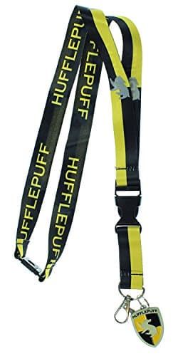 Image of Harry Potter Hufflepuff Lanyard With 3D Metal Charm ID Card Holder And Sticker