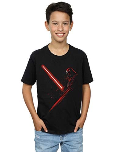 Image of Star Wars Boys Darth Vader Lightsaber T-Shirt Black 3-4 Years