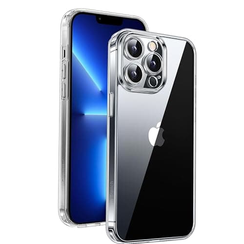 Image of TECHTRENCH Ultra Clear Case Compatible with iPhone 13 Pro Max Case [Anti-Yellow Tech] [Military Protection] Slim Thin Case for iPhone 13 Pro Max Cover - Crystal Clear