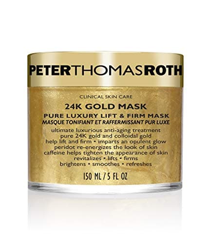 Image of Peter Thomas Roth 24K Gold Pure Luxury Lift and Firm Mask, 5 Ounce Earplug, 2 cm, Black