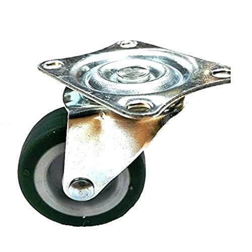 Image of Merriway BH06992 (4 Pcs) Swivel Plate Castor Rubber Wheels Heavy Duty Without Brake, 50mm (2 inch) Maximum Load 160kg - Pack of 4 Pieces