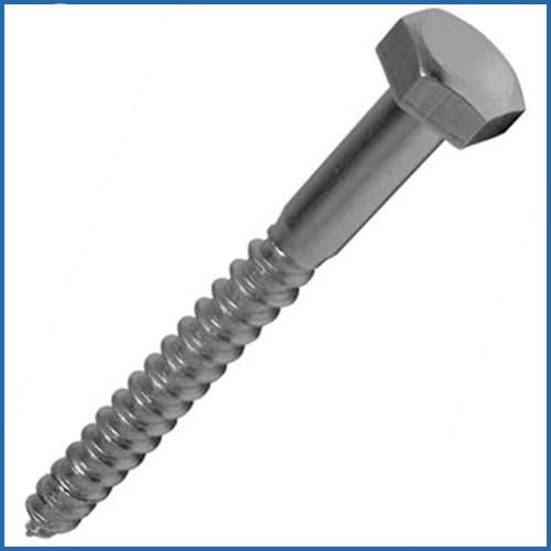 Image of Coach Screws Zinc Plated M8 x 150mm - 10 Pack