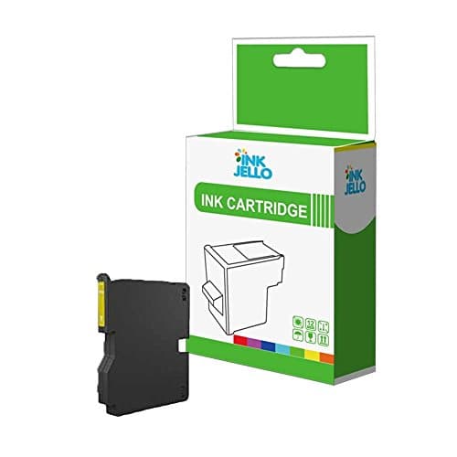 Image of InkJello Compatible Ink Cartridge Replacement for Ricoh SG3120BSFNw Aficio SG2100N SG3100SNw SG3110DN SG3110DNw SG3110SFNw SG7100DN GC41Y (Yellow, Single-Pack)