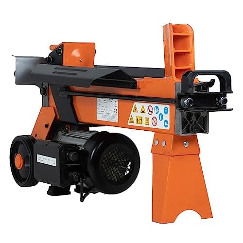 Image of Forest Master FM8D-TC 5 Ton Electric Log Splitter with Workbench and Guard - Powerful, Efficient, and Safe - Small to Medium Wood Burners Log Length Capacity of 370mm - Pre-filled with Oil