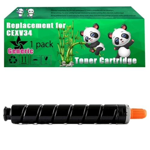 Image of Replacement CEXV34 Toner Cartridge Compatible for Canon iRC2020 iRC2020i iRC2020L iRC2025i iRC2030 iRC2030i iRC2030L iRC2220i iRC2220L iRC2225i Printers (1 Pack Black)