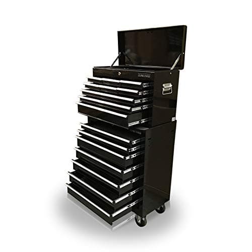 Image of US PRO 16 DRAWER ROLL CABINET MECHANIC TOOL BOX (black)
