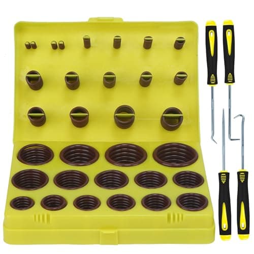 Image of ZDBB 382 PCS 30 Sizes SAE Viton O Ring Assortment Kit for Aviation Car Engines Cylinders Hydraulic Plumbing Various Industrial with 4 Pcs Pick and Hook Set