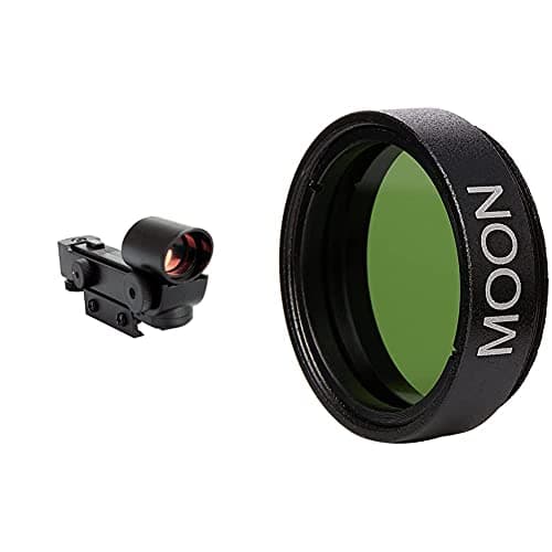 Image of Celestron 51630 Star Telescope Finderscope - Black and 94119-A 1.25 Inch Moon Filter