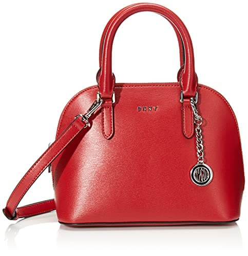 Image of DKNY Women's Bryant Dome Satchel, Bright Red, One Size