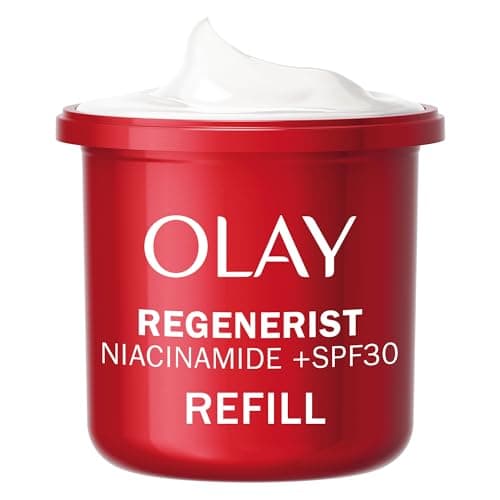 Image of Olay Regenerist Niacinamide Day Cream Face Moisturiser SPF 30 Refill, Skincare with Niacinamide 99% Purity, Antioxidant Vitamin E, Anti Ageing Skin Care: Renew, Age Defy and Hydrate, Non-Greasy, 50ml