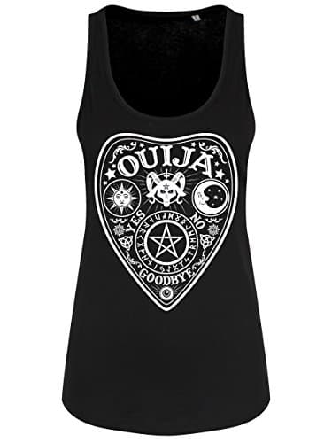 Image of Grindstore Women's Mystic Ouija Black Floaty Tank Vest