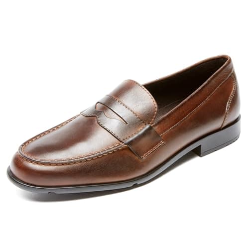 Image of Rockport Men's Classic Loafer Penny, Cognac, 10 UK