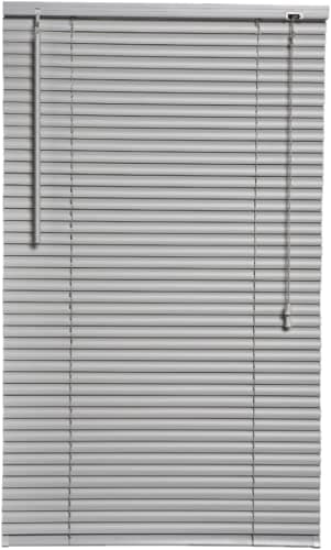 Image of Silver/Grey PVC Venetian Blind Blinds Easy Fit Curtains Trimmable Fittings Windows Treatment Shutters Twist Open Close Pay only 1 Flat shipping £3.99 for multiple buying (Grey/Silver, 90 W x 150 L)