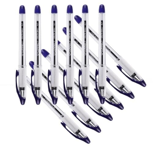 Image of Q-Connect Delta Ballpoint Pen Medium Blue (12 Pack)