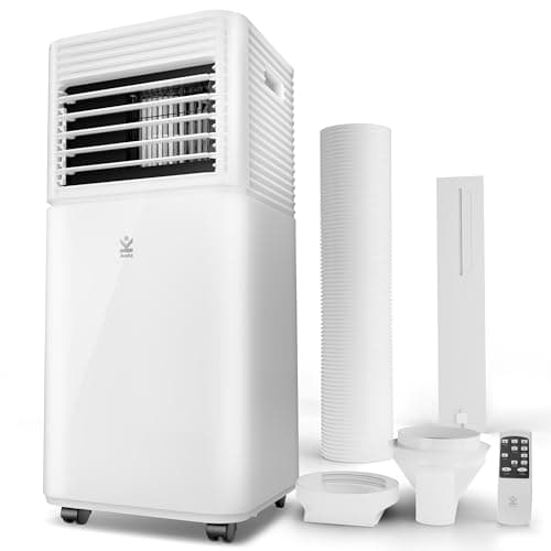 Image of Avalla S-80 Portable Air Conditioner 5000 BTU, 4-in-1 AC Unit with Dehumidifier & Fan, Quiet 50dB, Sleep Mode, Digital Display, Remote & Timer, Window Kit, Rooms up to 34m³
