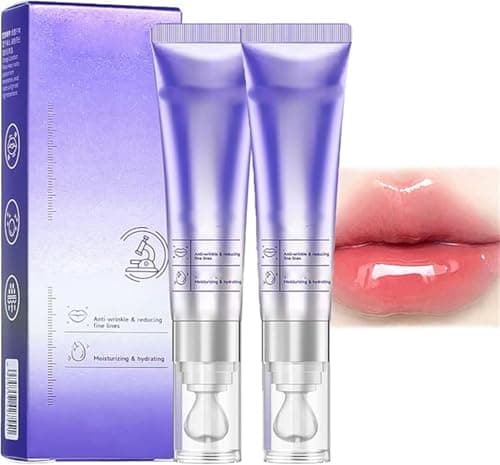 Image of Plumping & Anti-Wrinkle Hydrating Lip Serum – Color Changing Lip Oil, Fine Line Reduction, Nourish for Smooth, Moisturizing and Long-Lasting, Increase Lips Elasticity (2 Pcs Pink)