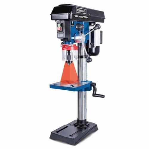 Image of Scheppach DP19VARIO Bench Pillar Drill | 550W | Variable Speed 440–2580rpm | Digital Display & Laser | 13mm Chuck