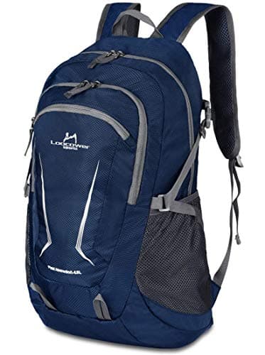 Image of Loocower 45L Lightweight Foldable Backpack Walking Rucksack Hiking Daypack Packable Camping Travel Outdoor Sport Knapsack for Men Women - Blue
