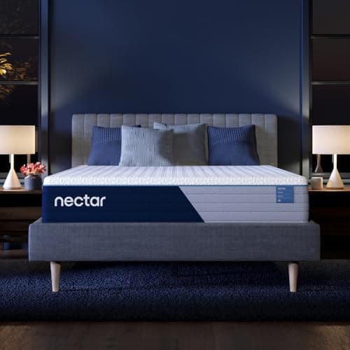 Image of Nectar Classic Hybrid 25cm Double Mattress - Medium Firm - Memory Foam & Innerspring Coils - Cooling Top Layer - Back Pain Relief - Mattress in a Box - 365-Night Trial & Forever Warranty