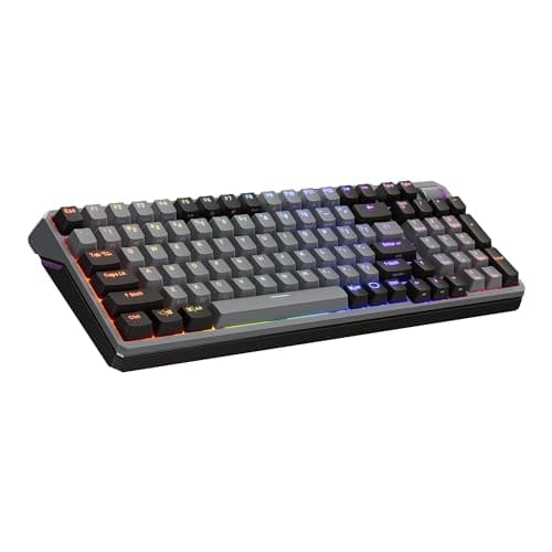 Image of Cooler Master MK770 RGB Wireless Mechanical Gaming Keyboard, Kailh Box V2 Soft Click White Switches, Board Structure, Hot Swappable, Bluetooth|2.4GHz, Touch Dial