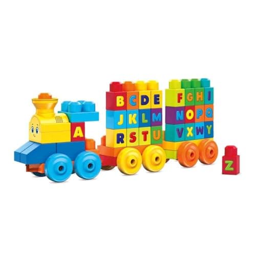 Image of Mattel Mega Bloks ABC Music Train with Sounds (50-Piece)