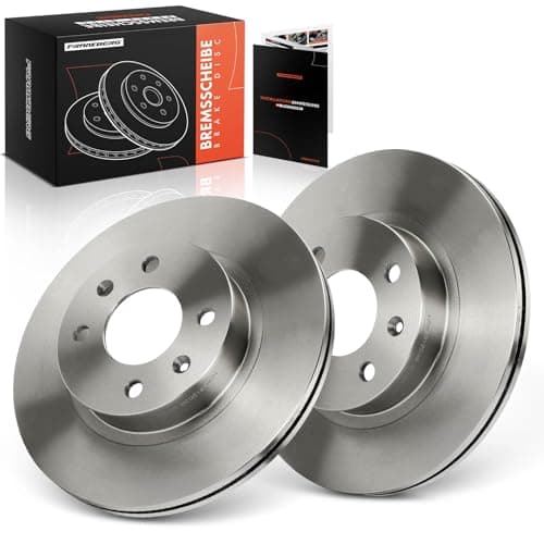 Image of Frankberg Brake Disc Set incl. 2x Discs Front Vented Ø252mm Compatible with i10 BA IA Picanto TA SA i10 PA i10 Saloon Replace# 51712B9000