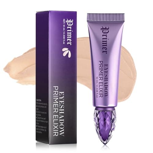 Image of Eyeshadow Primer, Eye Primer, Eyelid Primer - Long-Lasting Eye Shadow Primer for Oily Lids, Helps Prevent Creasing, Sheer Tinted Base for Mature Skin