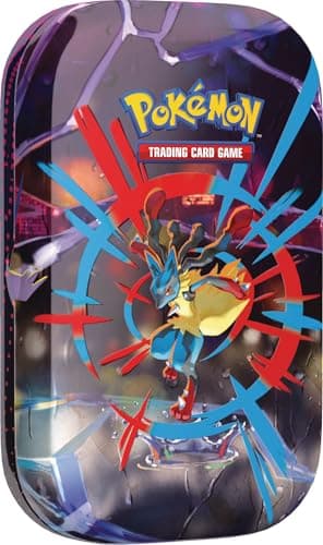 Image of Pokémon - Trading Card Game: Mini Tin Box Mega Heroes - Mega Lucario (1 Sticker, 1 Picture Card & 2 Booster Packs)