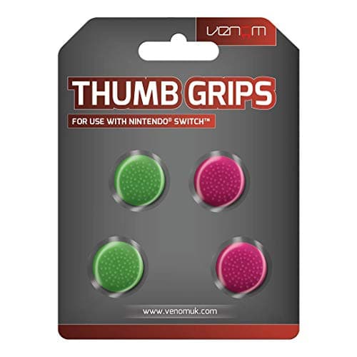 Image of Venom Joy Con & Pro Controller Thumb Grips - Pink & Green (Nintendo Switch)