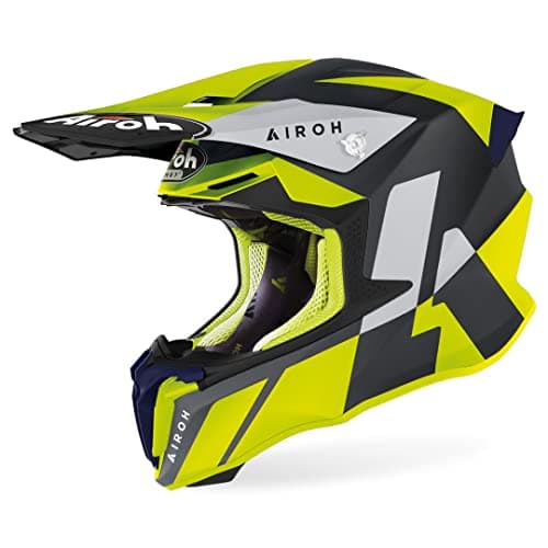 Image of Airoh Motorcycle Helmet Twist 2.0 Lift Yellow Matt M