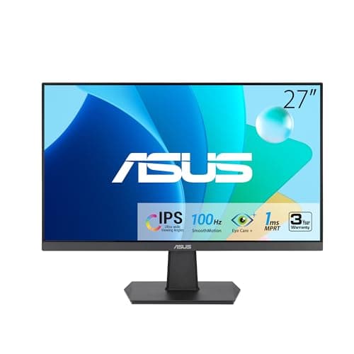 Image of Asus 27" VA27EHF LED Monitor, 1920 x 1080 Resolution (Full HD 1080p), 1ms