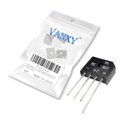 Image of 5PCS RS807 Axial Leaded 1000V 8A High Current Single Phase Full Wave Bridge Rectifier for Power Devices