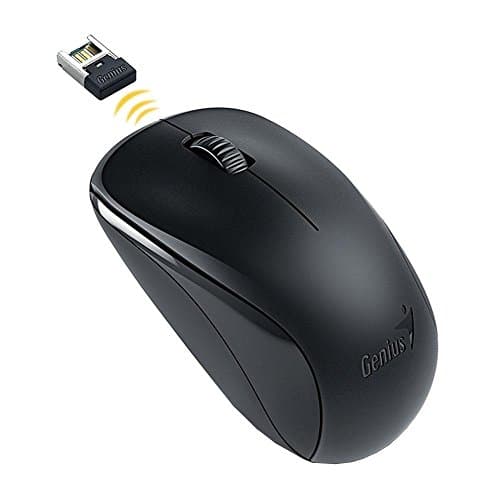 Image of Genius NX-7000 Mouse, Optical, 1200 dpi, Wireless, Blue-Eye Sensor, Black