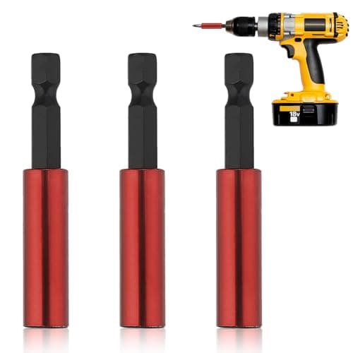 Image of Heavy Impact Duty Magnetic Bit Holders, Quick-Change 1/4 Inch Professional Hex Shank for Bosch Milwaukee DeWalt and More Impact Resistant Drill Driver Adapter Extension Set (3 Pack)