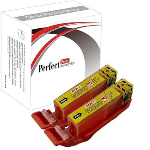 Image of PerfectPrint Compatible Ink Cartridge Replacement for Canon PIXMA iP-4800 4850 4900 4950 MG-5150 5250 5350 6100 6150 6220 6250 8150 CLI526 (Yellow, 2-pack)
