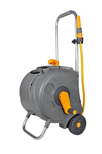 Image of HOZELOCK - Compact Cart Reel 30m : Stable, Sturdy Reel on Wheels, Easy to Assemble and Use, Large Winding Handle, Enclosed Casing, Supplied with all Necessary Accessories [2416R0000]