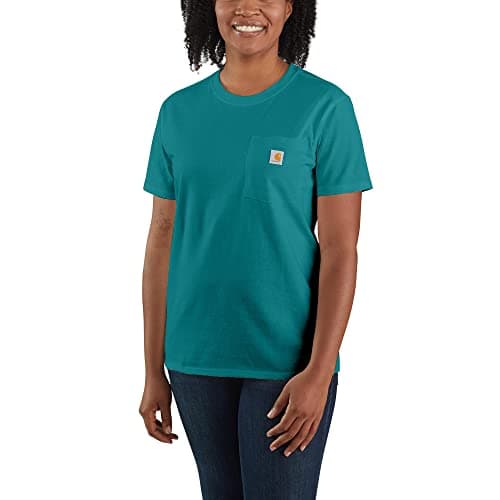 Image of Carhartt Womens Pocket Workwear Ribknit Short Sleeve T-Shirt